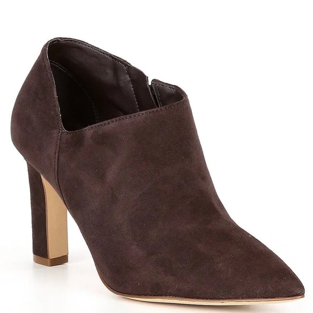 Chocolare Brown Suede Heeled Women's Bootie